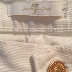 7 For All Mankind white jeans